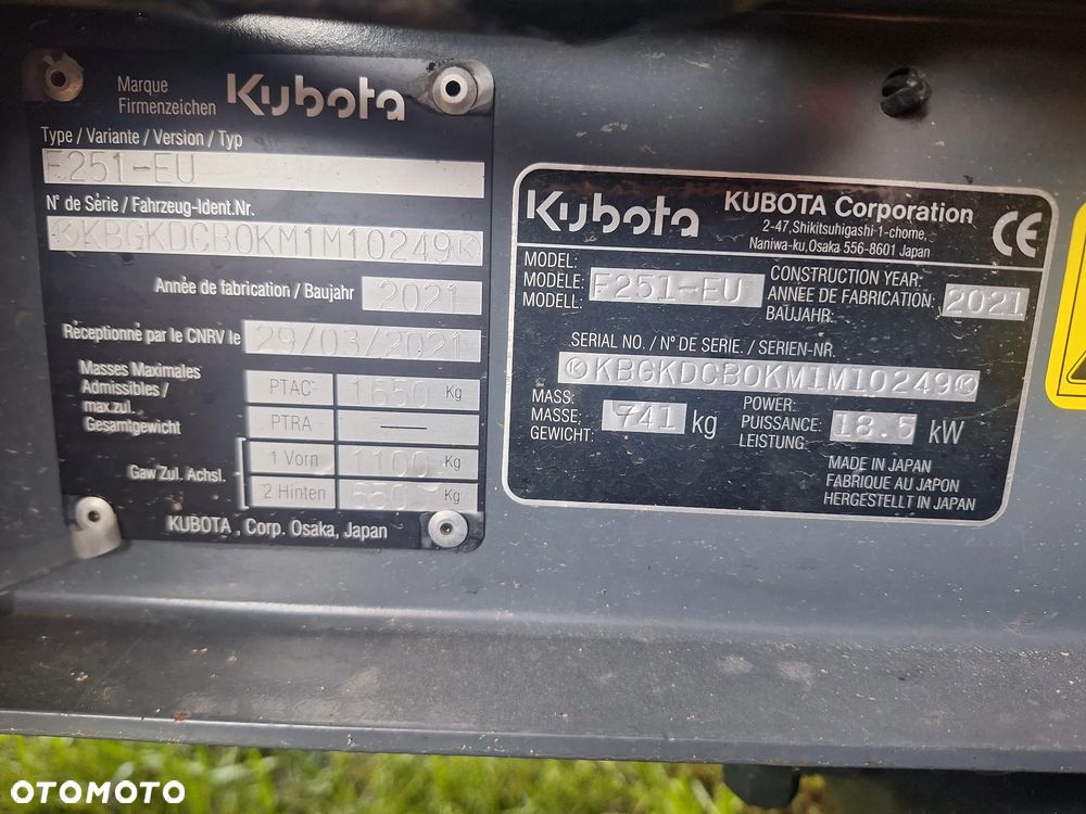 Kubota F251 4WD - 6