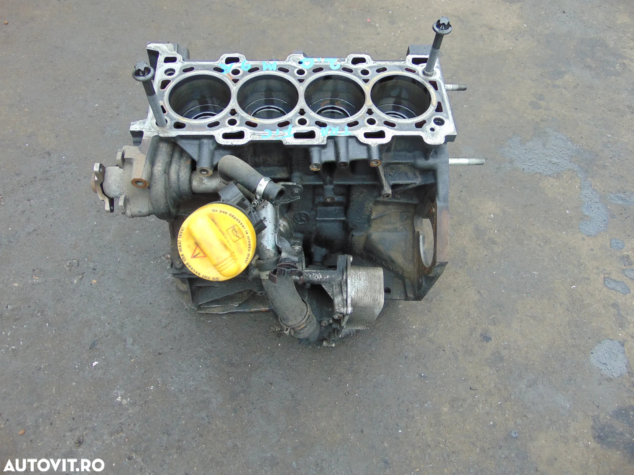 Bloc motor Renault Trafic 2.0 Opel Vivaro bloc motor ambielat vibrochen pistoane biele 2.0 euro 5 euro 5 M9R - 5