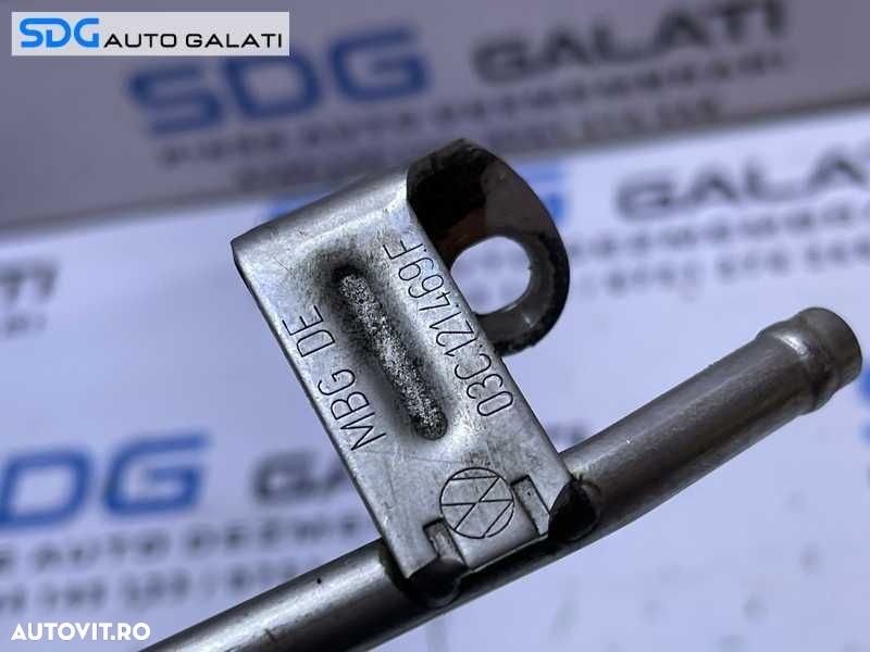 Teava Conducta Apa Turbo Turbina Turbosuflanta VW Tiguan 1.4 TSI CAX CAXA 2008 - 2014 Cod 03C121469F - 2