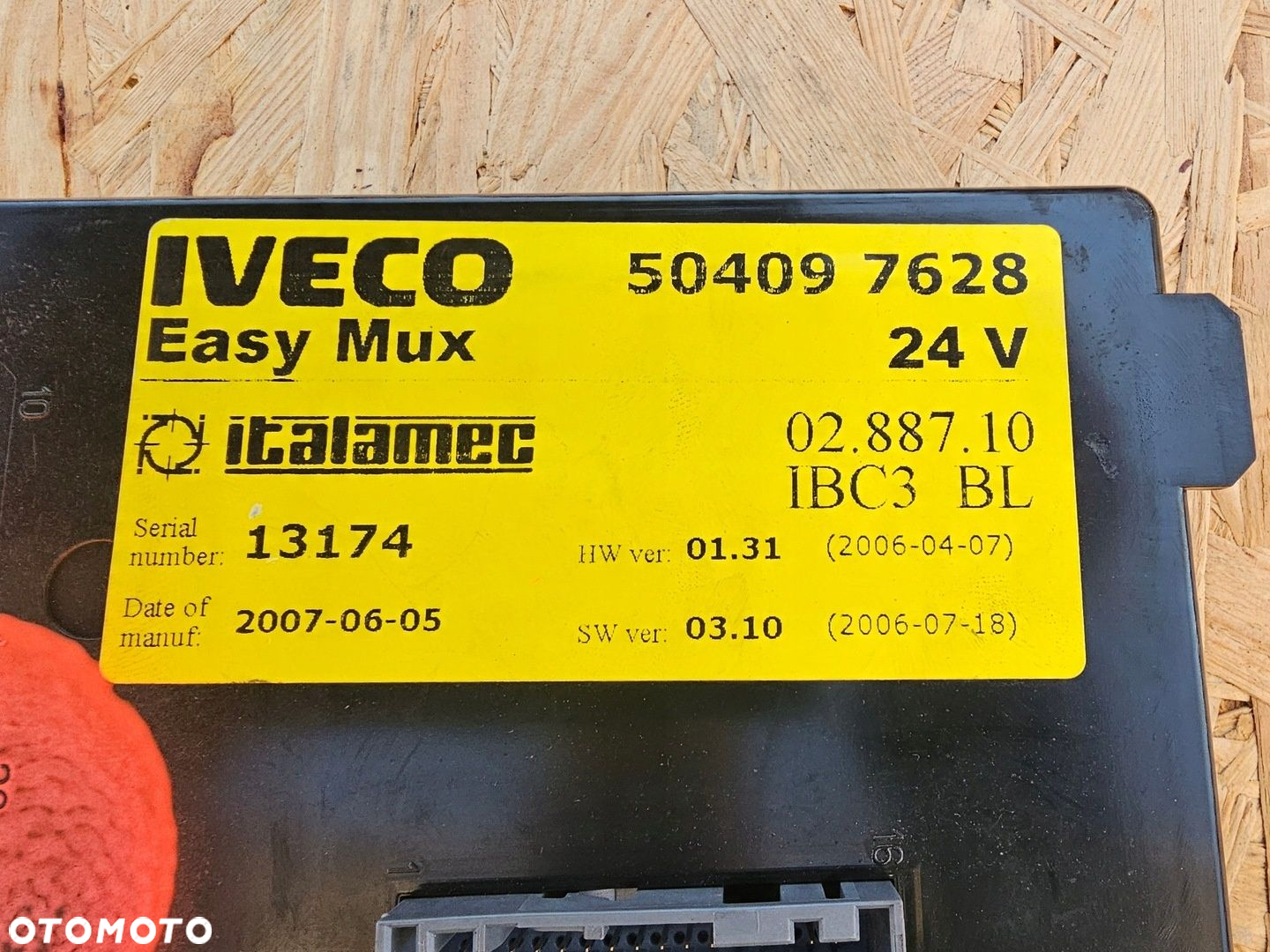 STEROWNIK MODUŁ KOMFORTU KASETA KOMPUTER EASY MUX 504097628 IVECO EUROCARGO TRAKKER - 3