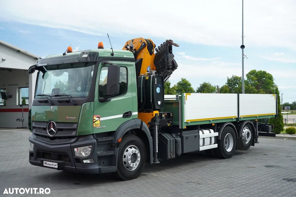 Mercedes-Benz ANTOS 2540 / 6x2 / 6.4 M LIVRARE / MACARA EFFER 265 / MAX. CAPACITATE DE RIDICARE 7.475 KG / TELECOMANDĂ / PUNȚ DE DIRECȚIE - RIDICARE / EURO 6 - 10