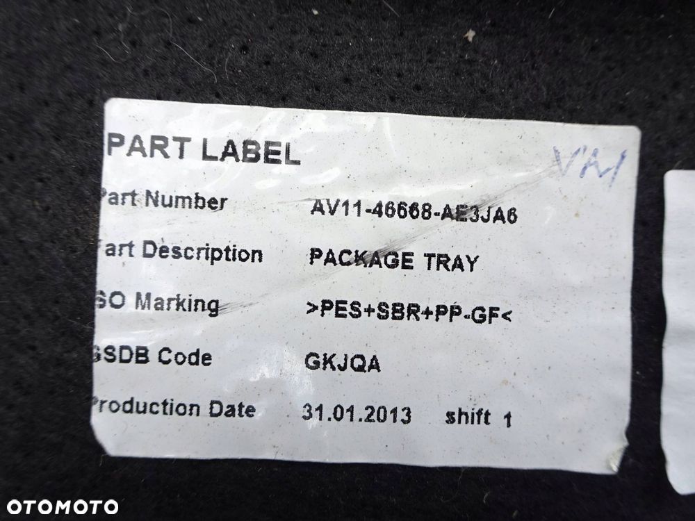 półka bagażnika ford b-max - 8