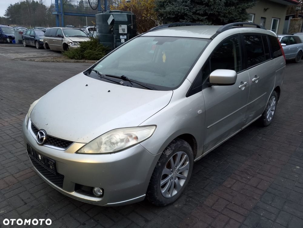 KOMPLETNY PRZÓD Mazda 5 I Przed Lift (05-07r.) 22R - PLATINUM SILVER srebrny srebrna. Europa MASKA LAMPA ZDERZAK GRILL ATRAPA BŁOTNIK KOMPLETNY PRZÓD PRAWE LEWE PAS PRZEDNI WZMOCNIENIE CZOŁOWE CHŁODNICA do założenia bez malowania - 2