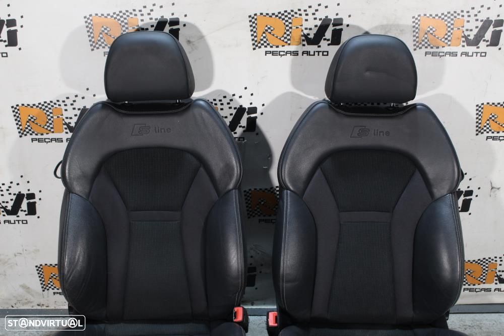 Bancos Audi A1 8X de 3 Portas SLine em Pele e Tecido - 2