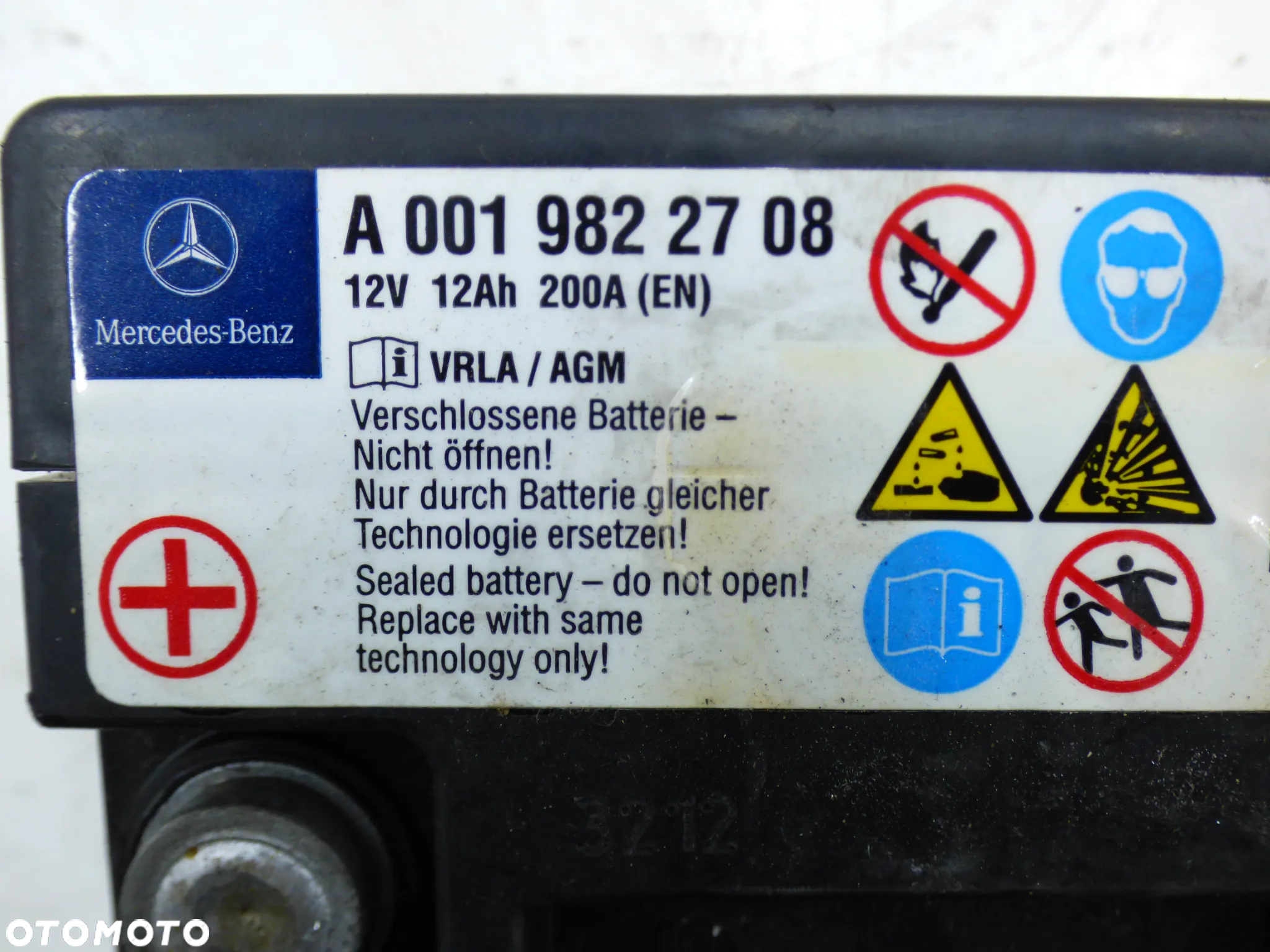 MERCEDES W221 LIFT DODATKOWY AKUMULATOR 12Ah 200A A0019822708 GORLICE - 3