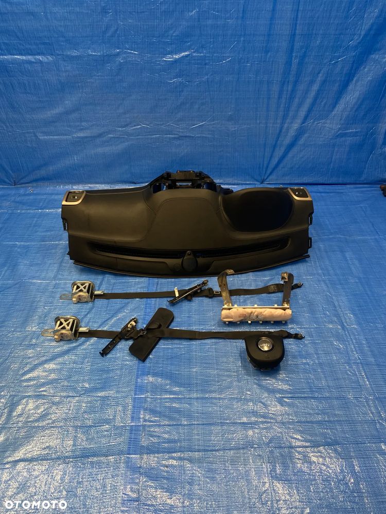 JEEP GRAND CHEROKEE WK2 SUMMIT LIFT DESKA ROZDZIELCZA KONSOLA KOKPIT PODUSZKI AIRBAG PASY ORYGINAŁ CZARNA SKÓRA KOMPLET - 4