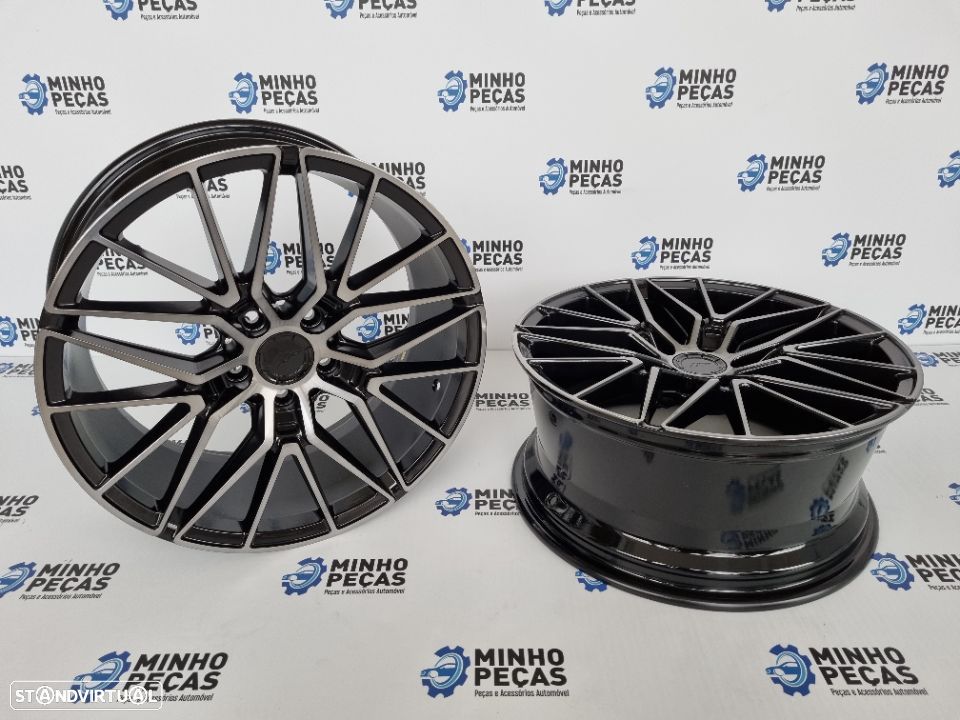 Jantes Japan Racing (JR38) em 18" (5x112) Black Polish - 5