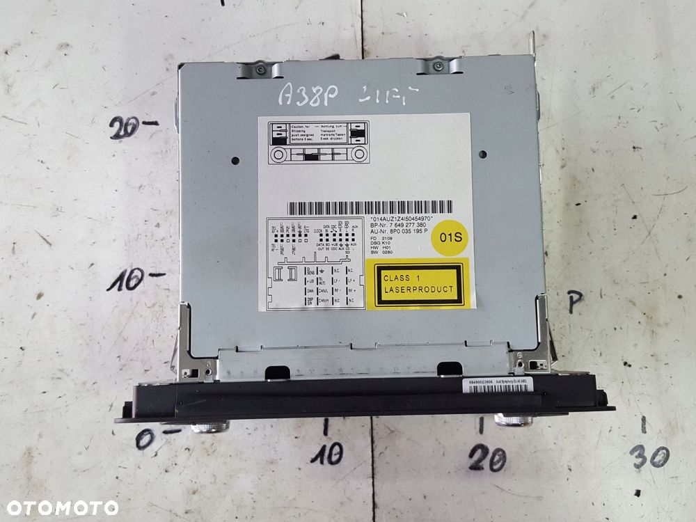 AUDI A3 8P LIFT 08r- RADIO SYMPHONY RADIOODTWARZACZ 8P0035195P - 2