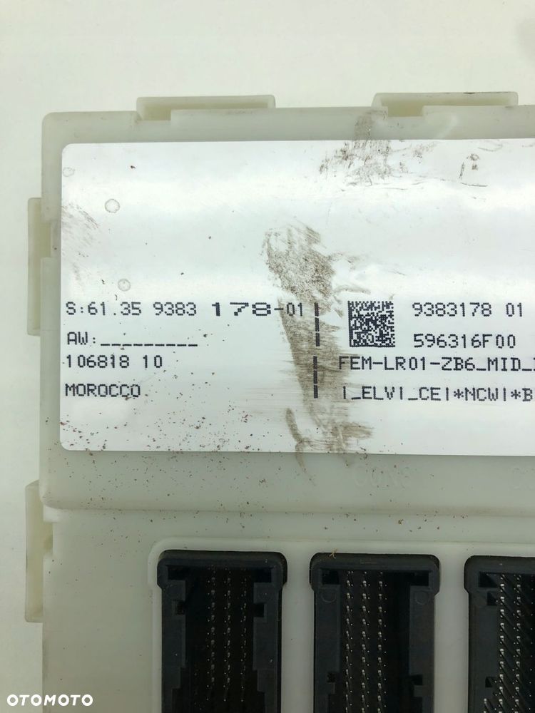 BMW F30 F31 F32 F36 MODUŁ STEROWNIK BDC FEM 9383178 - 2