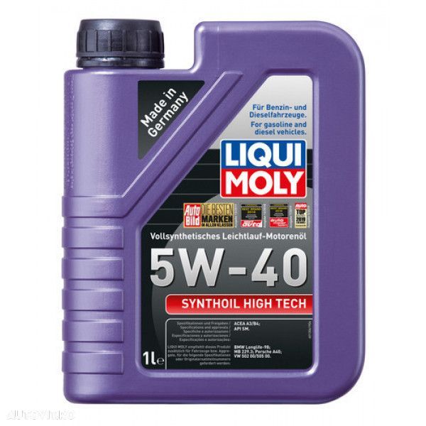 Ulei motor Liqui Moly Synthoil High Tech 5W40, 1 l - 1