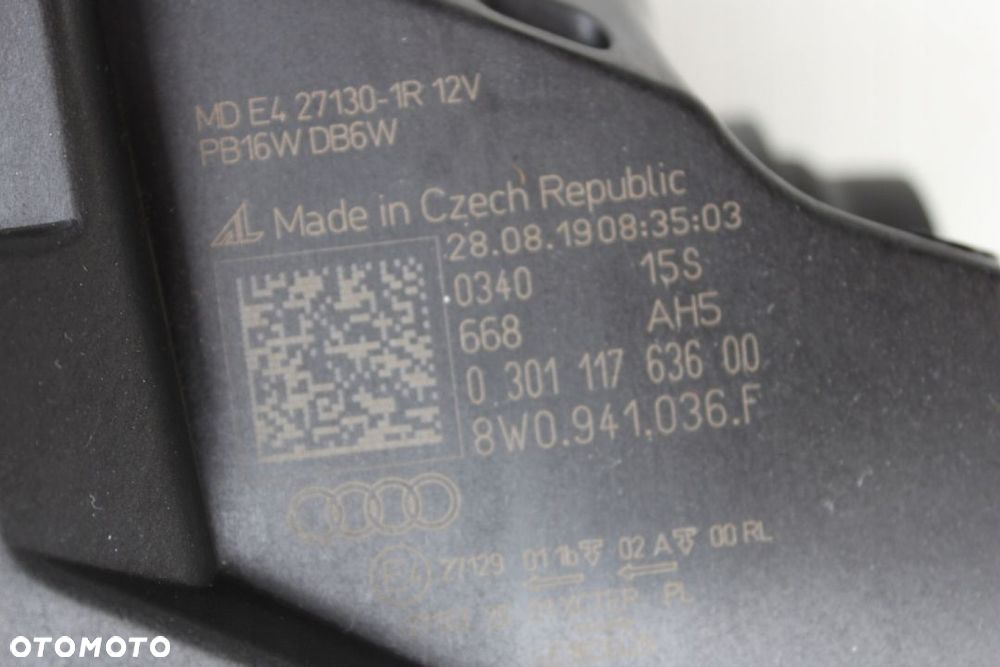 Audi A4 B9 Lift 2019- Full Led Matrix Prawa kompletna Oryginał Nowa 8W0941036F - 5