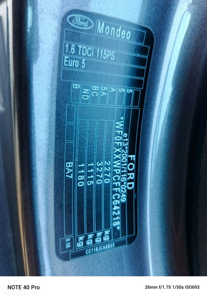 Ford Mondeo Turnier 1.6 TDCi Titanium - 38