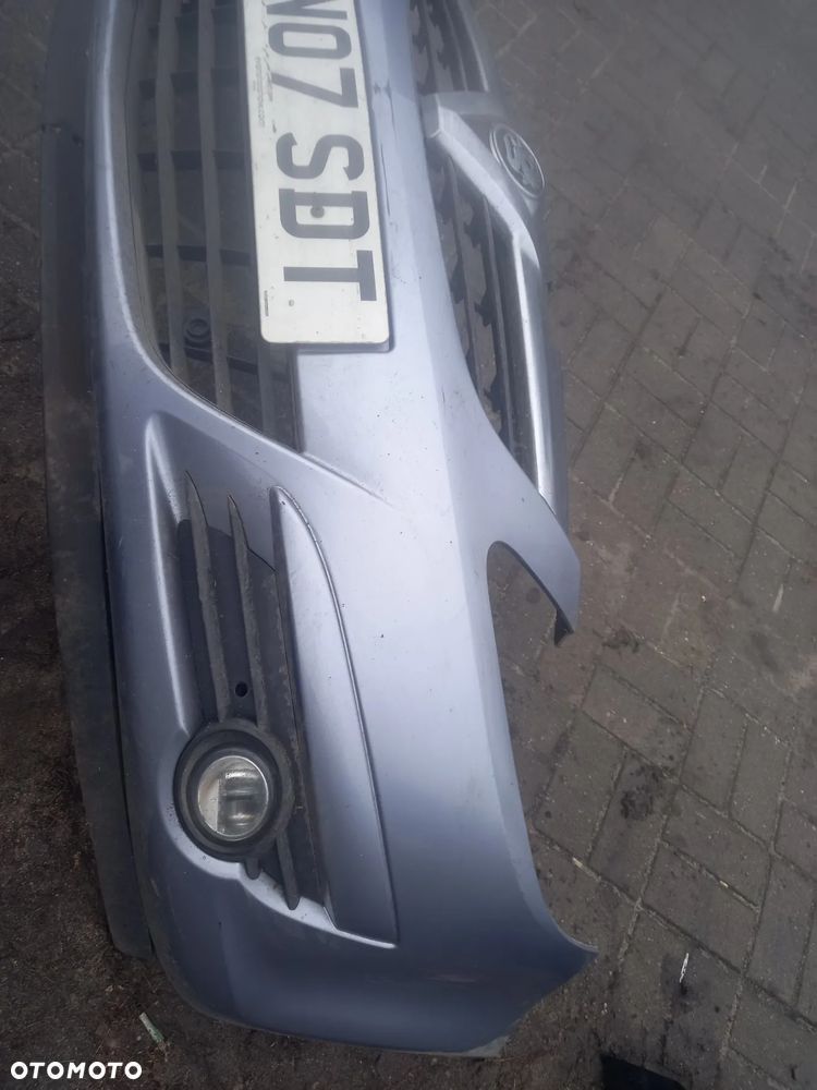 OPEL CORSA D ZDERZAK PRZOD SREBRNY HALOGENY - 2