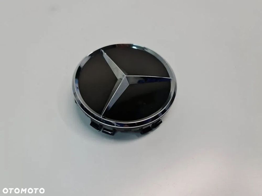 NOWY ORYGINALNY DEKIELEK KAPSEL MERCEDES AMG czarny połysk 75mm - 3