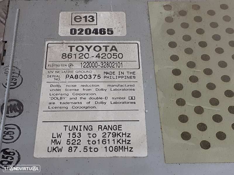 SISTEMA AUDIO / RADIO CD TOYOTA RAV 4 II 2002 - 1