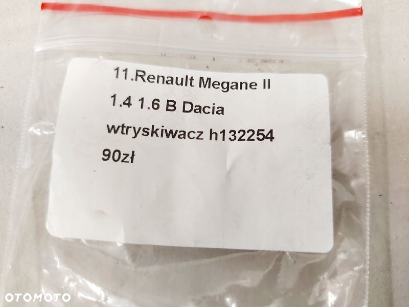 renault megane 2 ii 1.4 1.6 16v wtryskiwacz paliwa wtrysk h132254 - 7