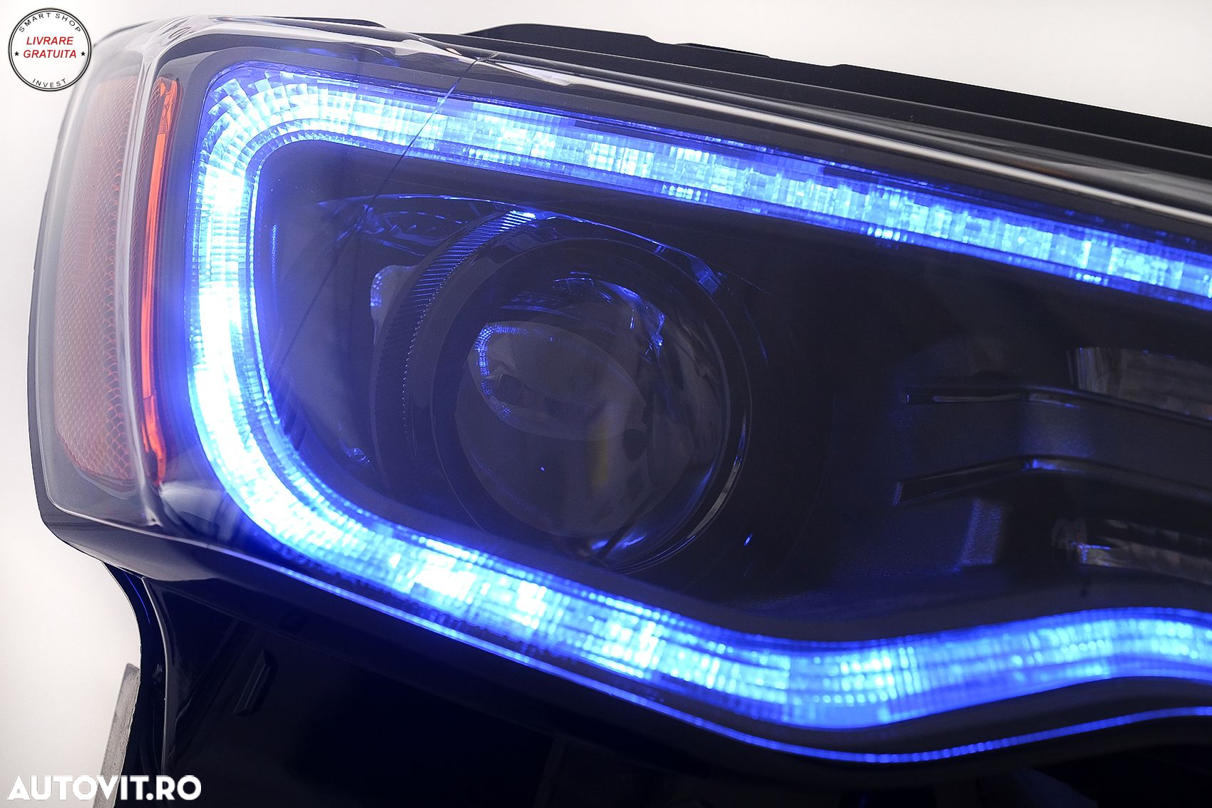 Faruri LED Jeep Grand Cherokee IV WK2 Facelift (2014-2020) Semnal Dinamic- livrare gratuita - 19