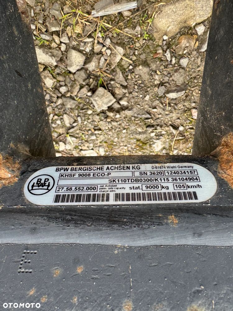 Oś osie do naczepy BPW KHSF 9008 ECO-P - 4