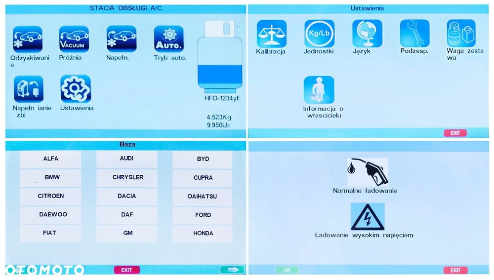 Stacja Klimatyzacji AC-ECO Kupczyk czynnik R134A R1234YF Menu PL Automat - 18