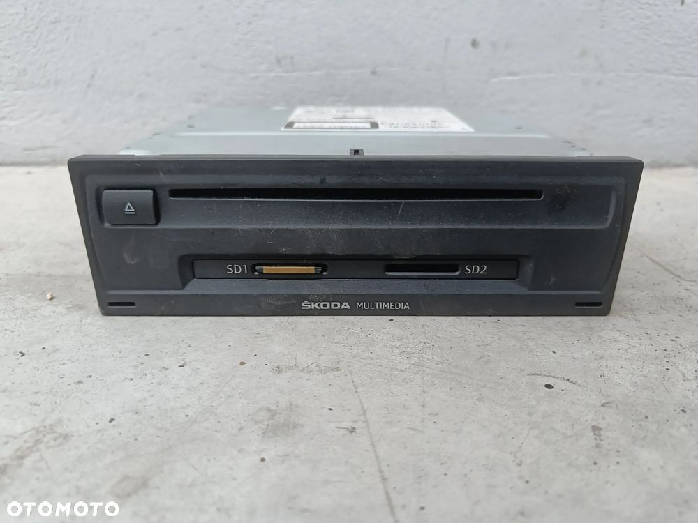 Czytnik kart Skoda Octavia 3 III Jednostka Radia Radio 5E0035874A - 1