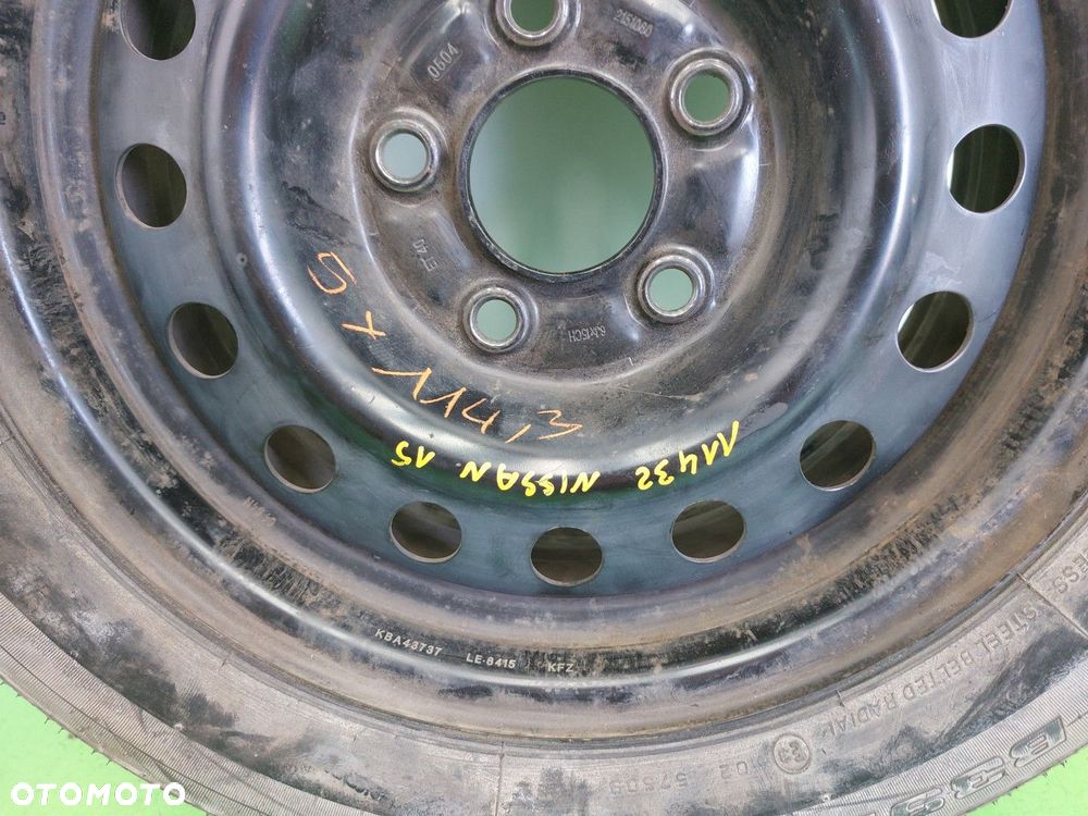 Koło stalowe FELGA OPONA ZAPASOWE Nissan Almera Tino 5X114,3 15 6J ET40 - 8