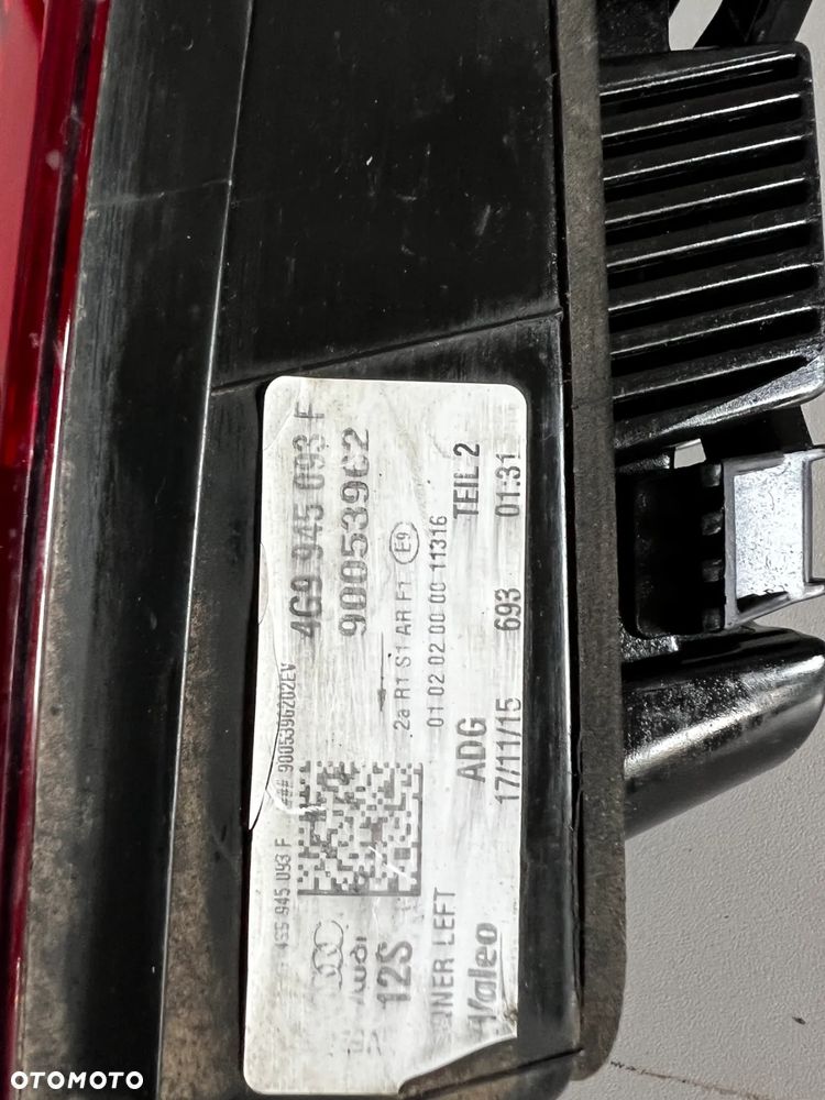 AUDI A6 C7 LIFT KOMBI AVANT LEWA TYLNA KLAPY 4G9945093F - 2
