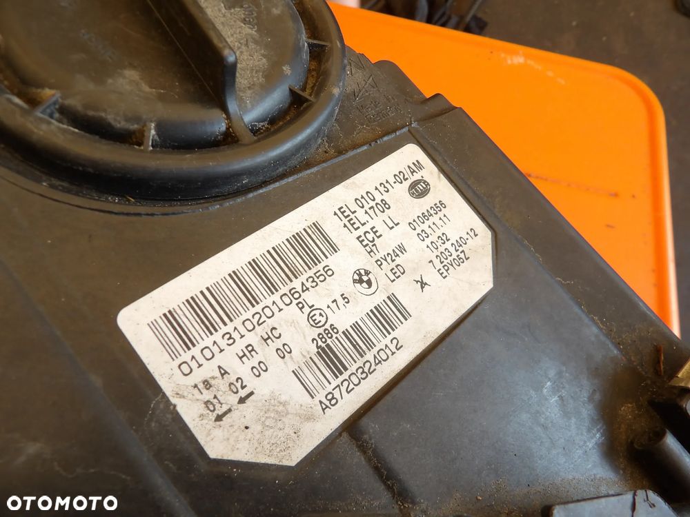 BMW - F10 - H7 - PRAWA LAMPA PRZEDNIA - EUROPA - 7203240 - 9
