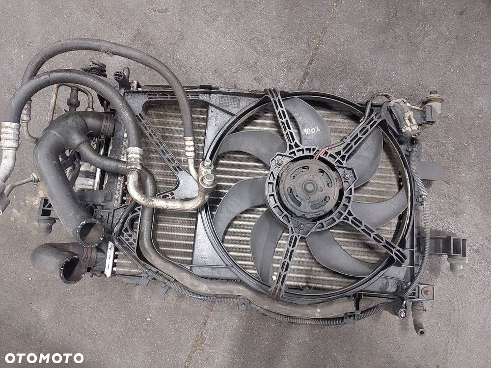 CHŁODNICE KOMPLET + WENTYLATORY OPEL CORSA C 1.0 12V - 3