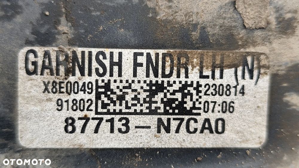 LISTWA BŁOTNIKA PRZEDNIEGO LEWEGO PRZÓD HYUNDAI TUCSON IV N-LINE 87713N7CA0 - 10