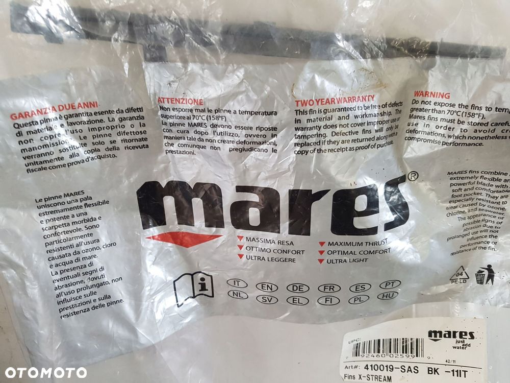 płetwy mares x-stream fins xl czarne - 4