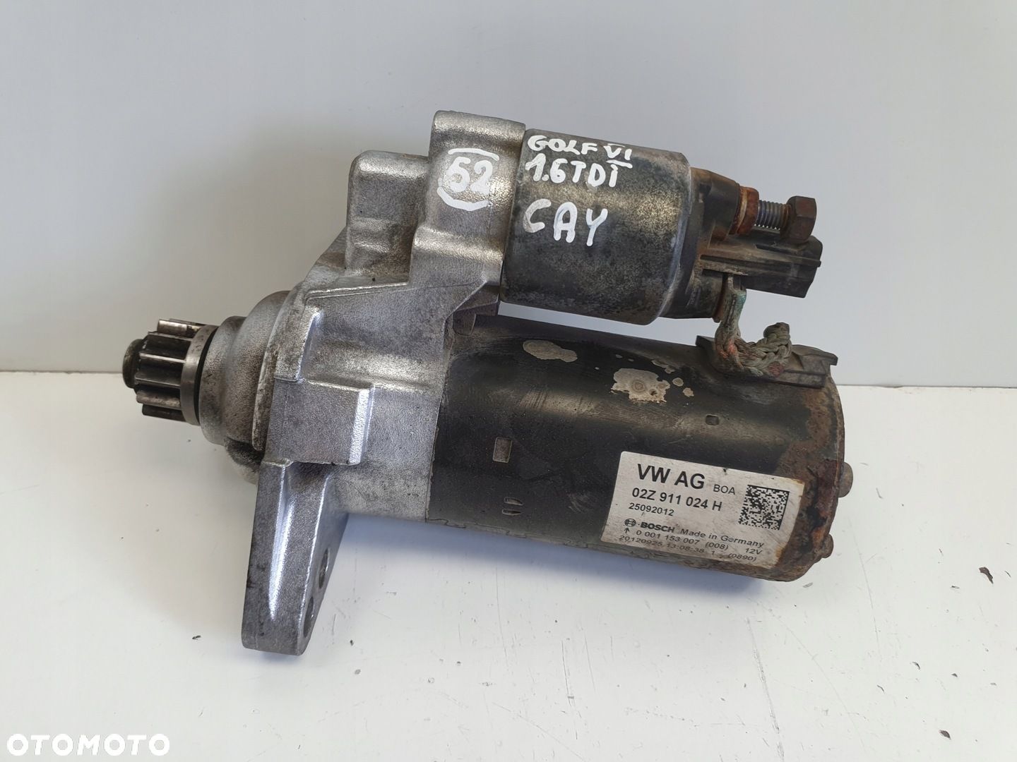 VW Golf VI 1.6 TDI ROZRUSZNIK bosch 02Z911024H - 1