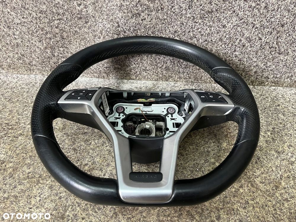 Kierownica kierka blenda multifunkcja skora czarna W204 LIFT AMG PLASKA - 2