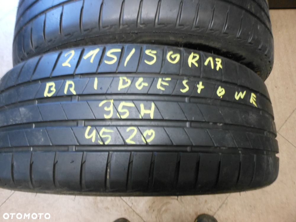 Opony 215/50r17 bridgestone turanza t005 6mm lato para - 2