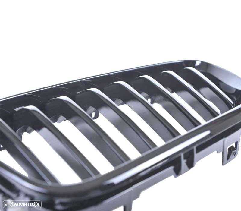 GRELHA FRONTAL BMW F22 F23 LOOK M PRETO BRILHANTE - 3