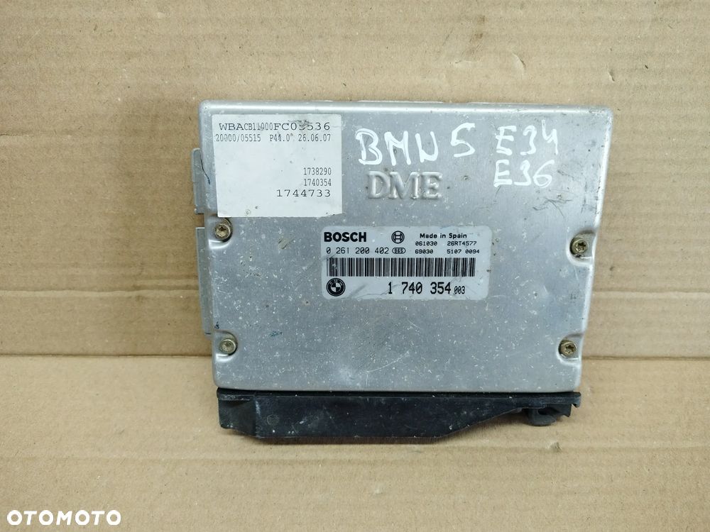 BMW E34 E36 STEROWNIK SILNIKA BOSCH 0 261 200 402, 0261200402 - 1