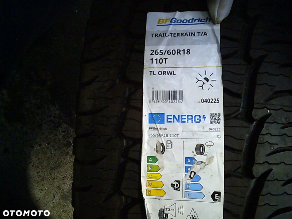 BFGoodrich Trail Terrain 265/60R18 NOWA 2024 - 2