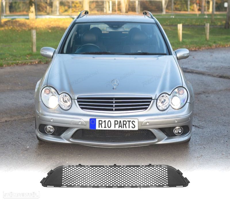 GRELHA CENTRAL INFERIOR MERCEDES CLASSE C W203 04-07 LOOK AMG - 1