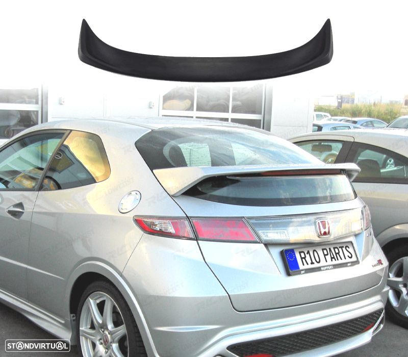 AILERON SPOILER TRASEIRO HONDA CIVIC 8 HATCHBACK 08-12 LOOK R - 1