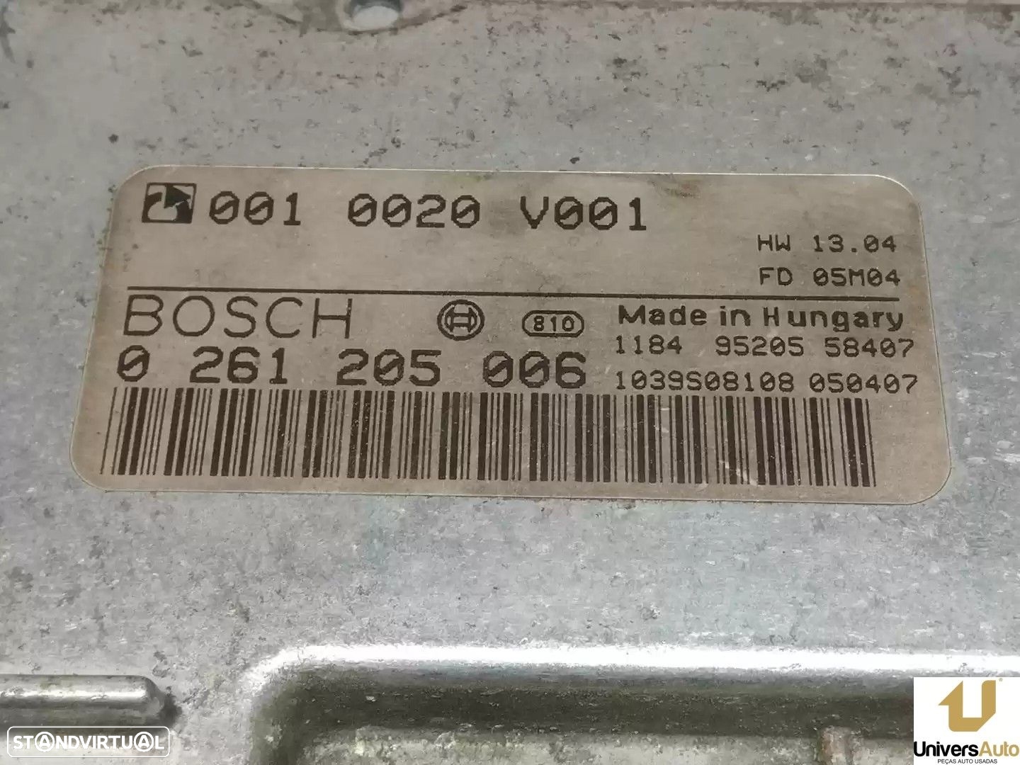 CENTRALINA MOTOR UCE SMART FORTWO CABRIO 2002 -0261205006 - 3