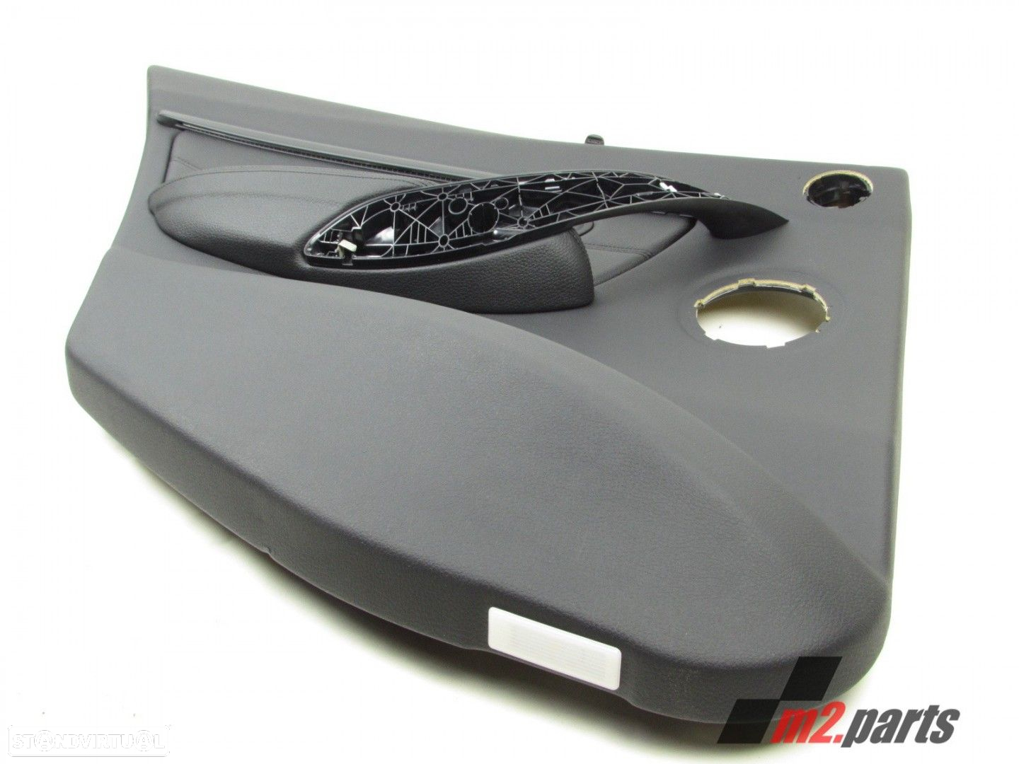Forra da porta Em Pele c/ Kit Iluminação  Esquerdo/Trás Seminovo/ Original BMW 3... - 4