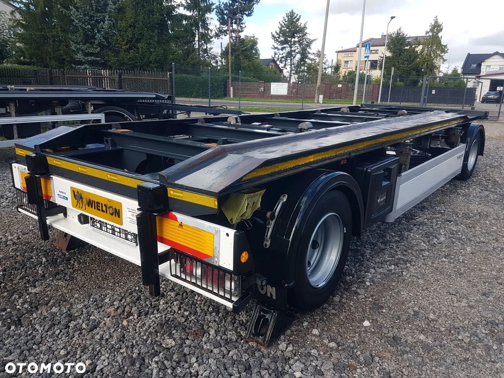 Wielton PS-2 PRZYCZEPA POD KONTENERY DO HAKOWCA 2-OSIE BLIŹNIAKI HUFFERMANN ZASŁAW SKIBICKI - 4