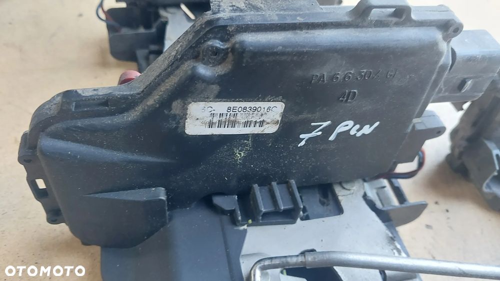 Zamek drzwi prawy lewy przód tył 9Pin 7Pin Audi A4 B7 B6 Volkswagen Audi 4B1837015G  8E1837016C ORYGINAŁ - 6