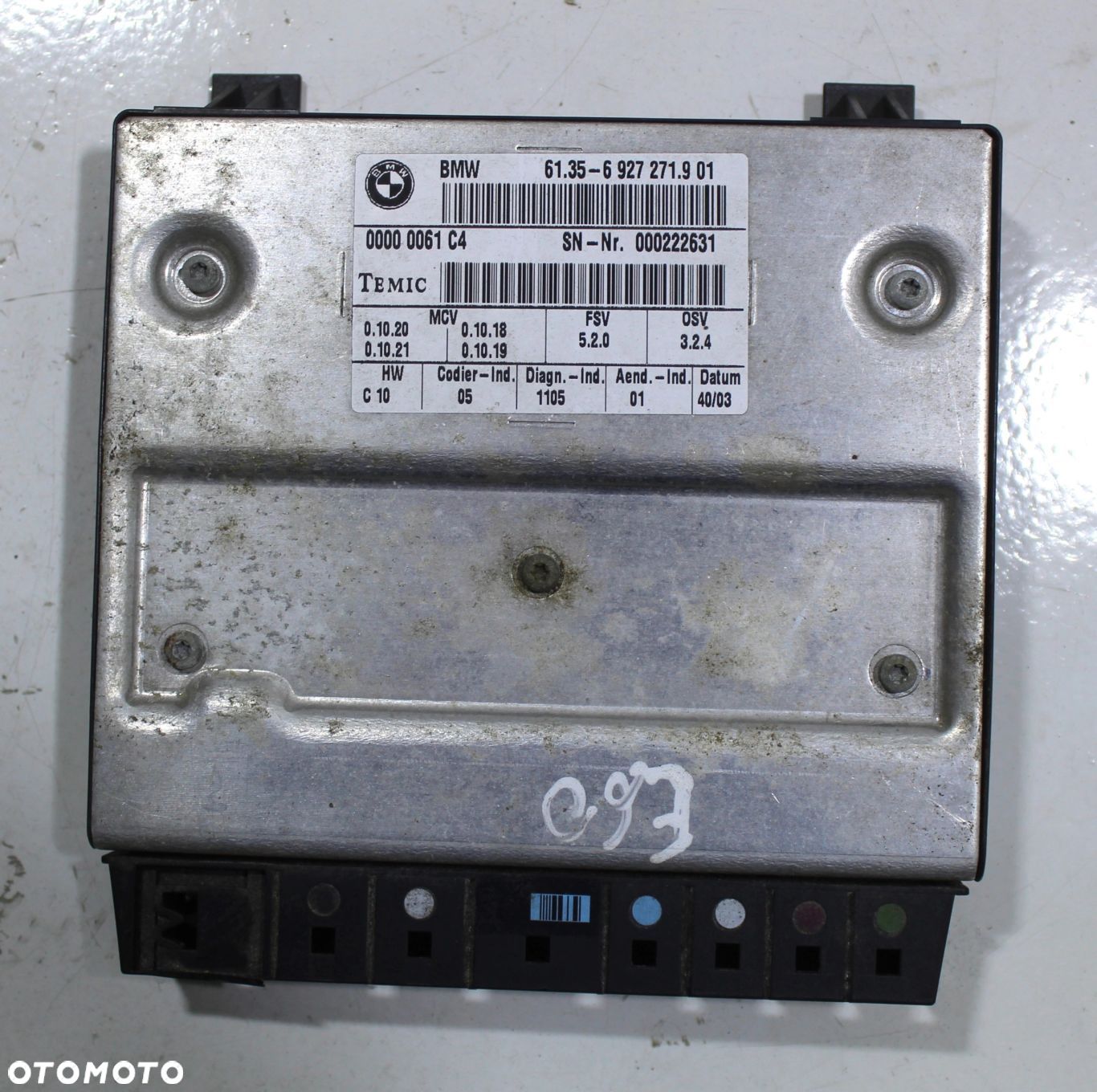 MODUŁ FOTELA BMW E60 E61 E65 6927271 - 1