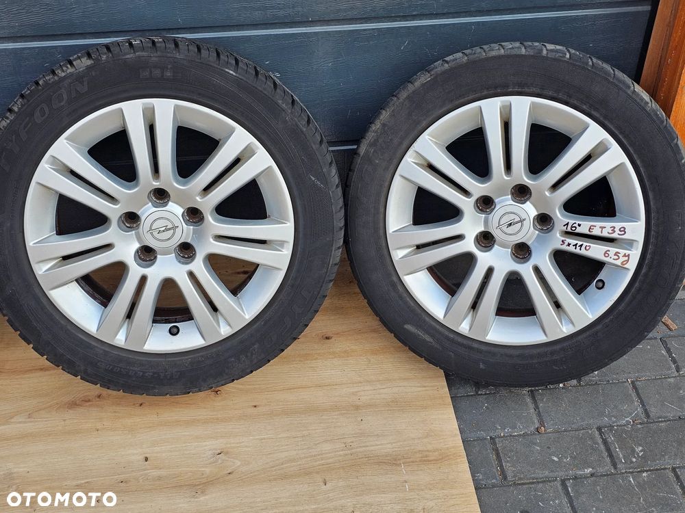 KOŁA FELGI ALUMINIOWE OPONY WIELOSEZONOWE OPEL VECTRA ASTRA ZAFIRA SIGNUM 16 CALI 5x110 ET39 205/55/16 - 2