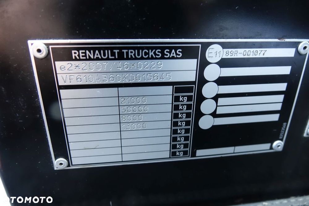 Renault GAMA T520 COMFORT / HIGH SLEEPER /  EURO 6 / STANDARD / AUTOMAT / LODÓWKA / 2 ZBIORNIKI - 27