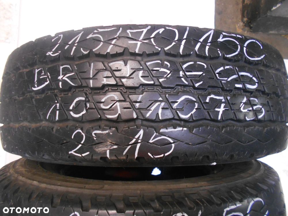 OPONY 215/70R15C BRIDGESTONE DURAVIS R630 DOT 2715 8.7MM - 2