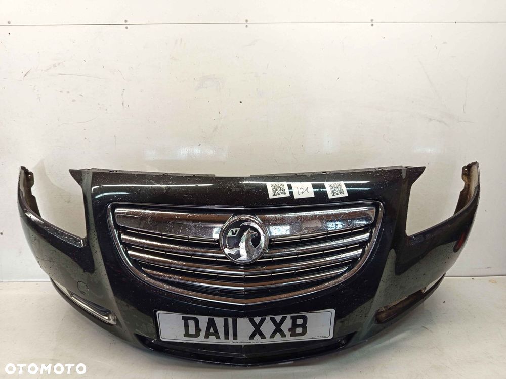 + ZDERZAK PRZÓD PRZEDNI OPEL INSIGNIA A I 1 Z22C CZARNY HALOGENY