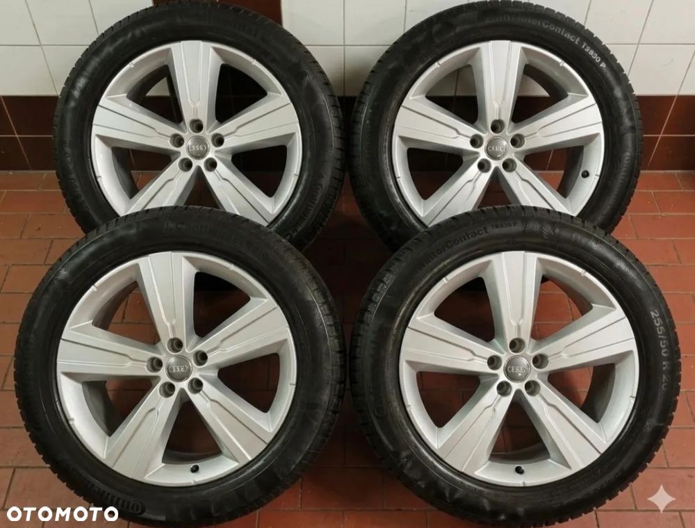 Koła Audi 20' z oponami Continental Premium Contact 255/50/20 opony ponad 7mm - 2