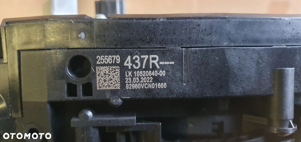 Przełącznik zespolony manetki pająk taśma Nissan Primastar III 255544385R - 11