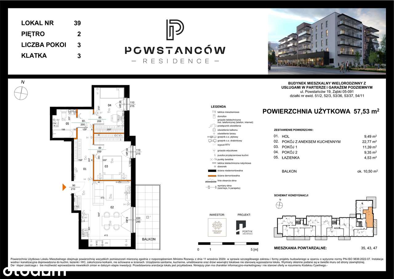 Mieszkanie w nowej inwestycji - centrum Ząbek – M39